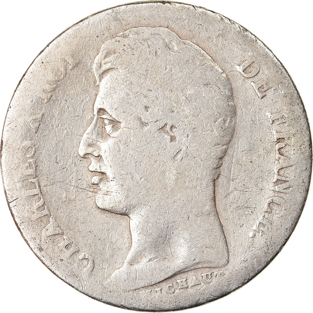 Coin, France, Charles X, Franc, 1829, La Rochelle, F(12-15), Silver, KM:724.6