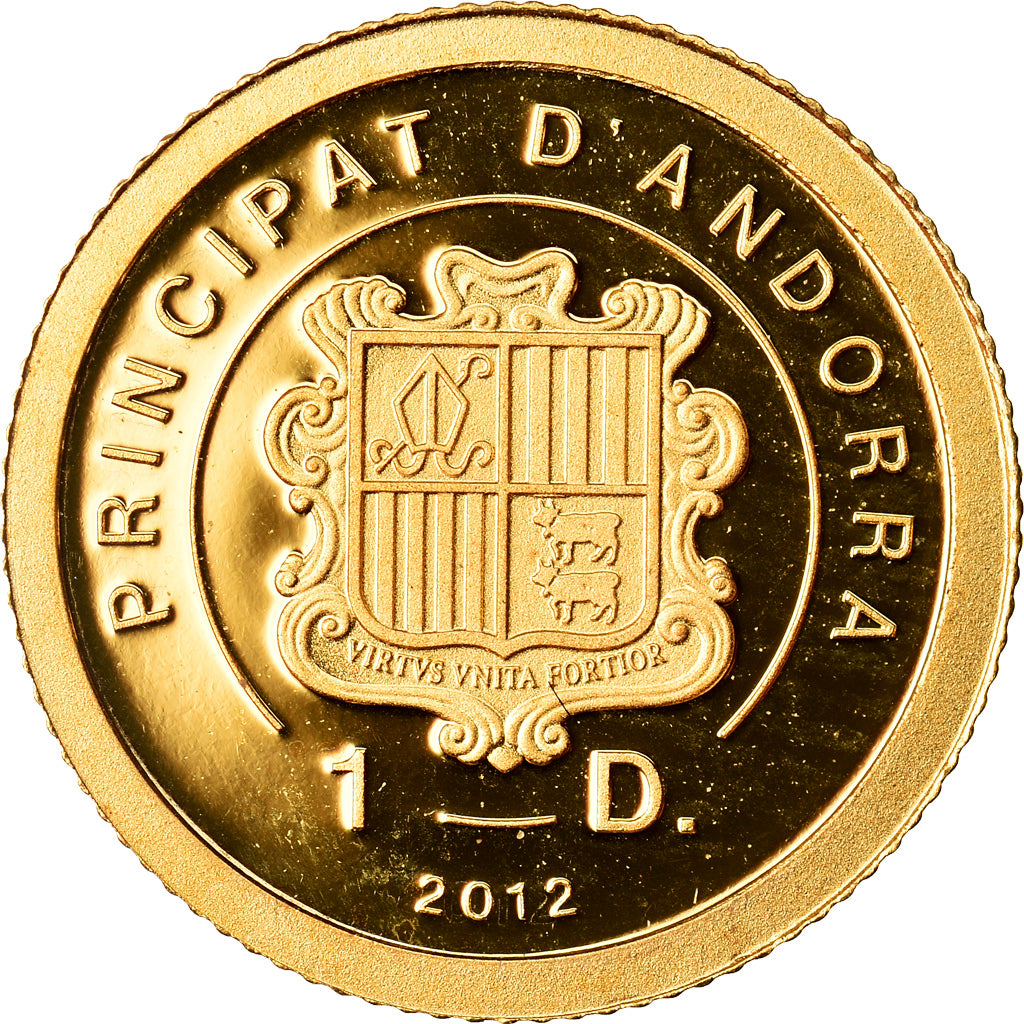 Moneta, Andorra, Jeanne d'Arc, Diner, 2012, FDC, Oro
