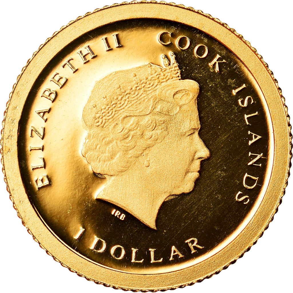 Coin, Cook Islands, Elizabeth II, Dollar, 2012, CIT, MS(65-70), Gold, KM:1375