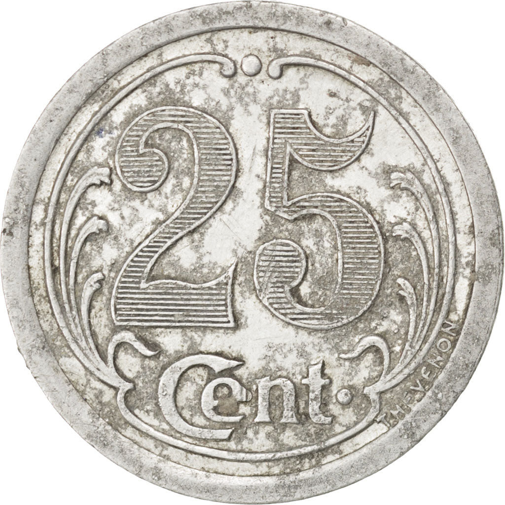 France, 25 Centimes, VF(30-35), Aluminium, Elie #10.3, 2.05