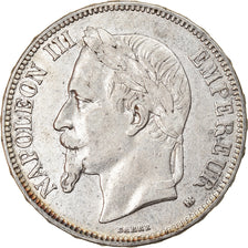 Coin, France, Napoléon III, 5 Francs, 1869, Strasbourg, EF(40-45), Silver