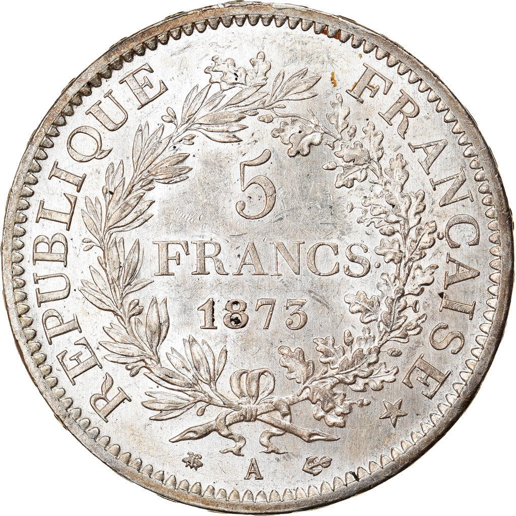 Coin, France, Hercule, 5 Francs, 1873, Paris, AU(55-58), Silver, KM:820.1