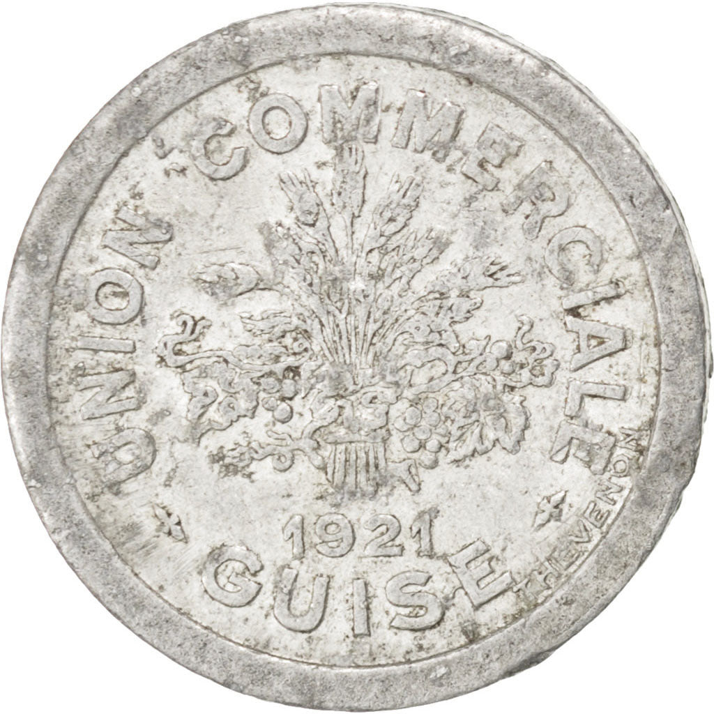 Guise, Union Commerciale, 5 Centimes 1921, Elie 15.1