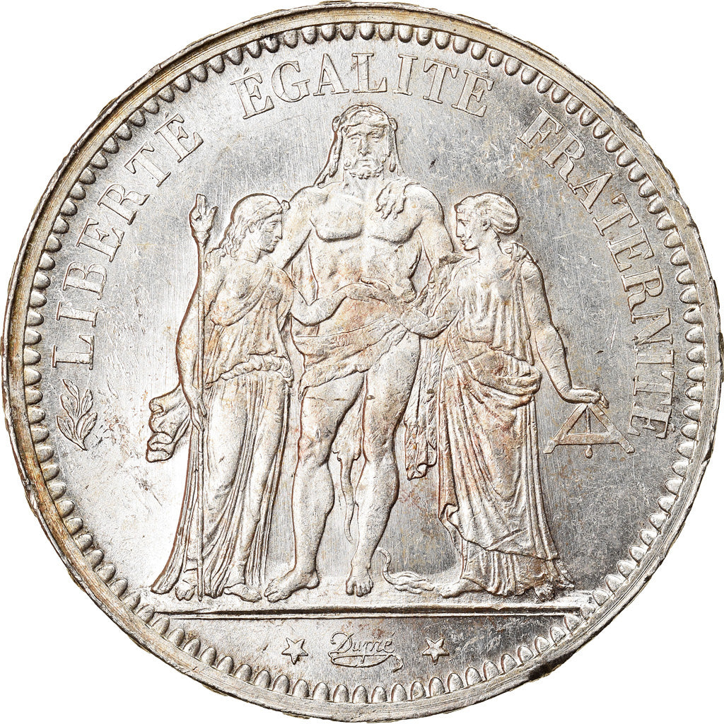 Coin, France, Hercule, 5 Francs, 1873, Paris, MS(63), Silver, KM:820.1