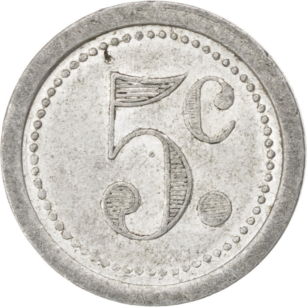Guise, Union Commerciale, 5 Centimes 1921, Elie 15.1