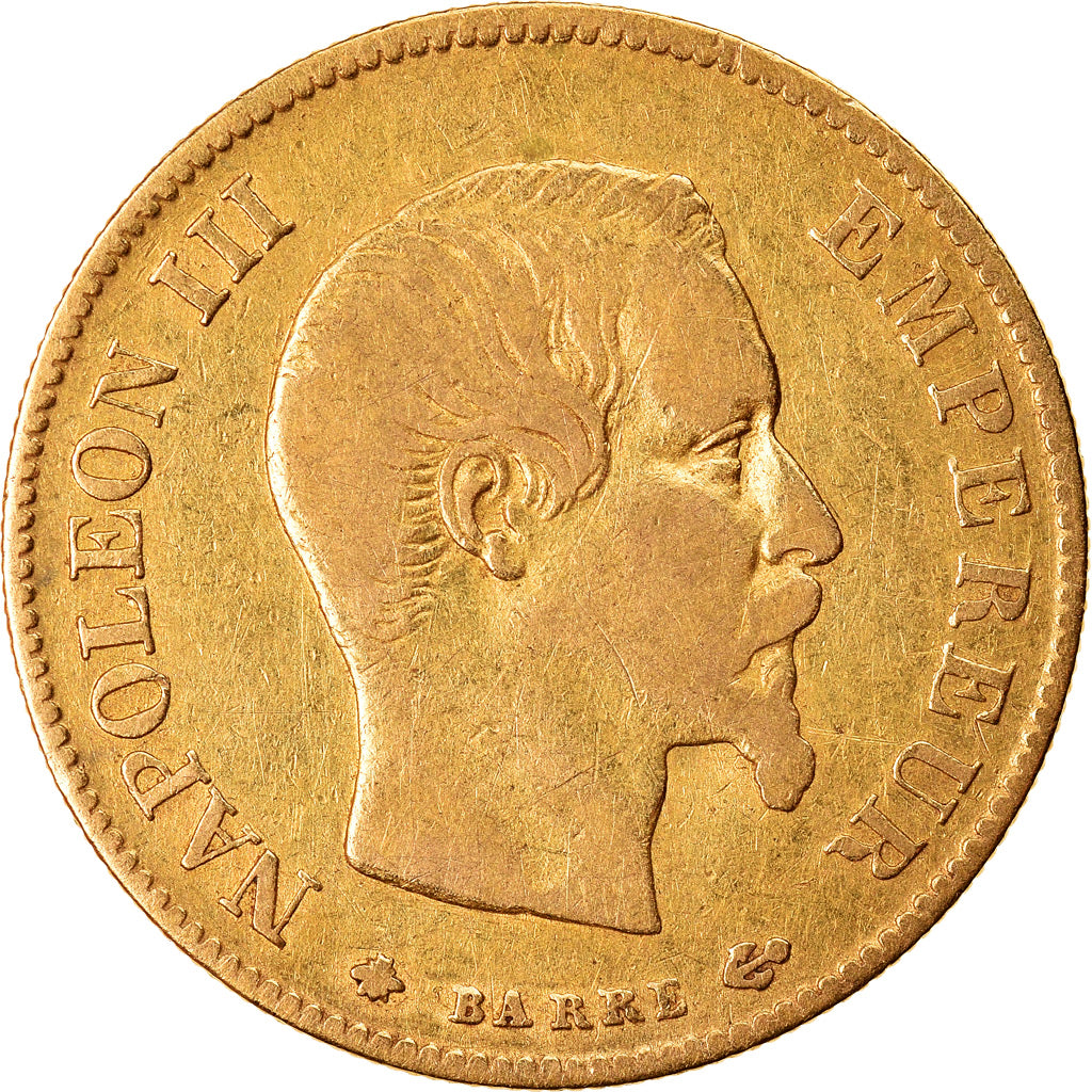 Coin, France, Napoleon III, Napoléon III, 10 Francs, 1859, Strasbourg
