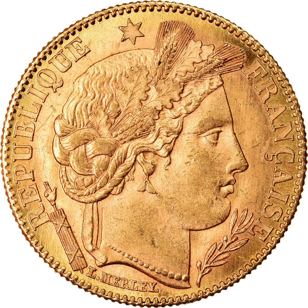 Coin, France, Cérès, 10 Francs, 1899, Paris, MS(60-62), Gold, KM:830