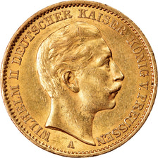 Moneda, Estados alemanes, PRUSSIA, Wilhelm II, 20 Mark, 1911, Berlin, EBC+, Oro
