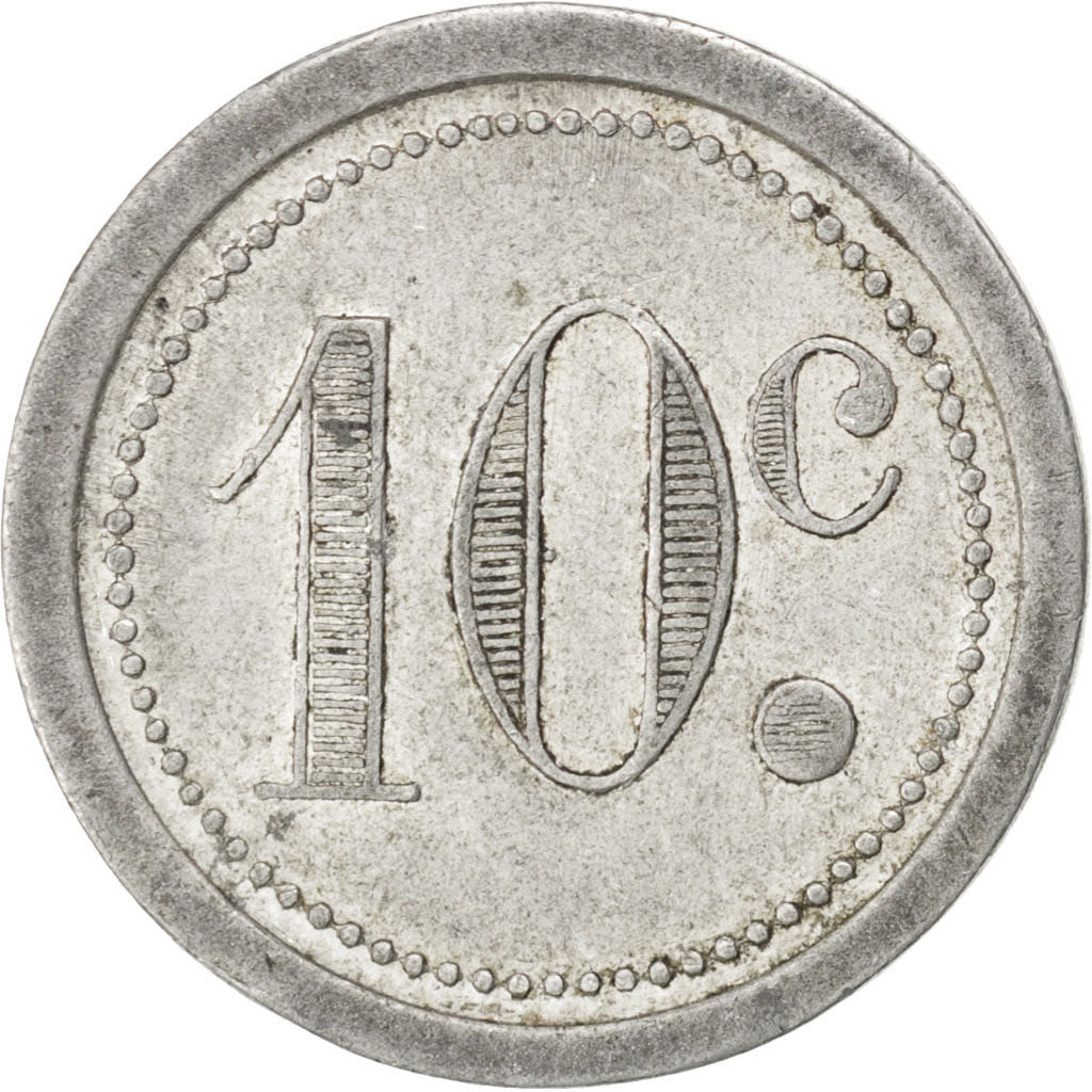 Francia, 10 Centimes, 1921, BB, Alluminio, Elie:15.2