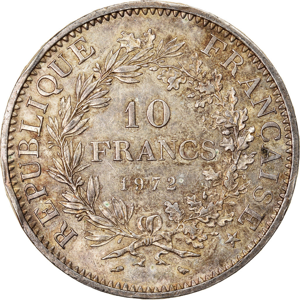 Coin, France, Hercule, 10 Francs, 1972, Paris, AU(50-53), Silver, KM:932