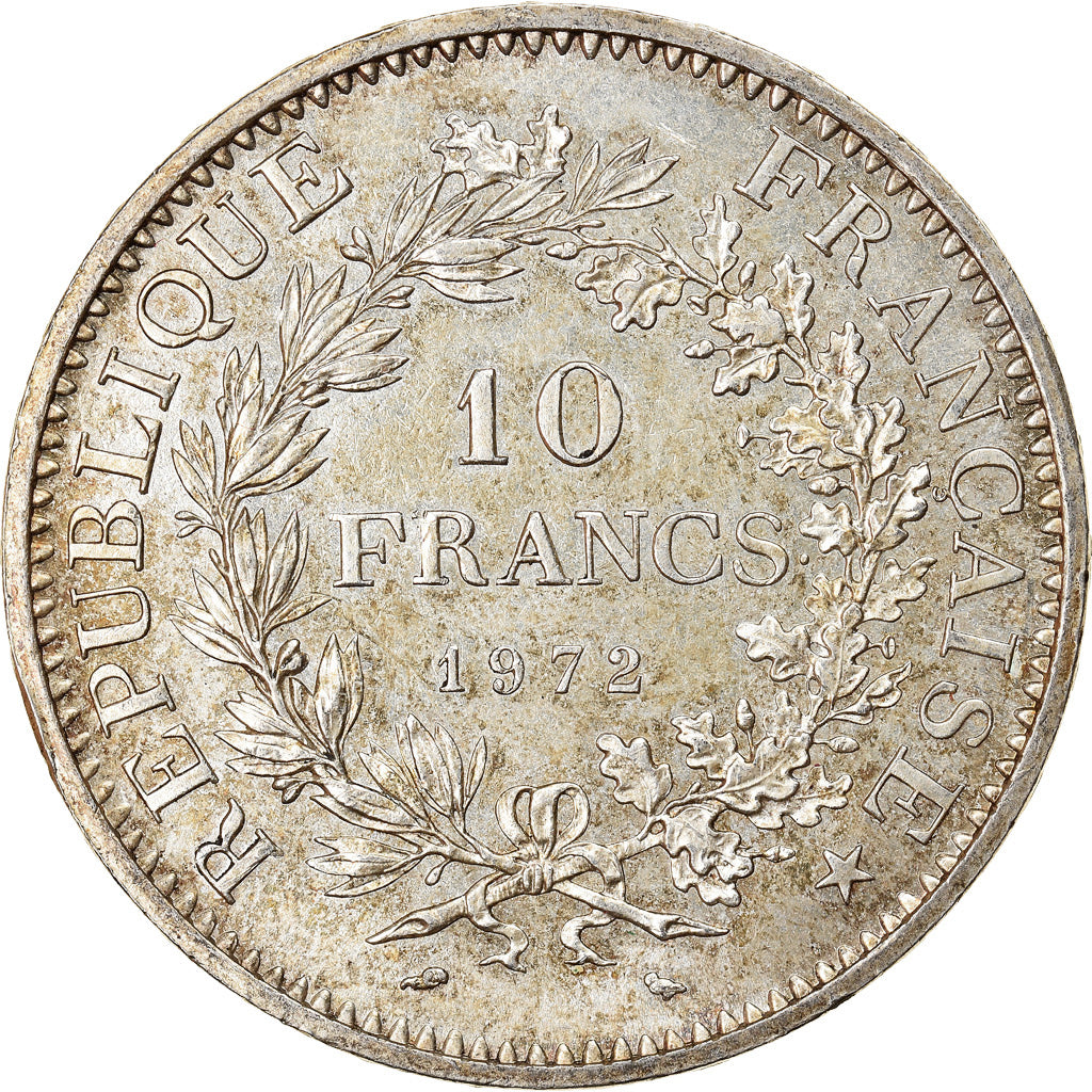 Coin, France, Hercule, 10 Francs, 1972, Paris, MS(60-62), Silver, KM:932