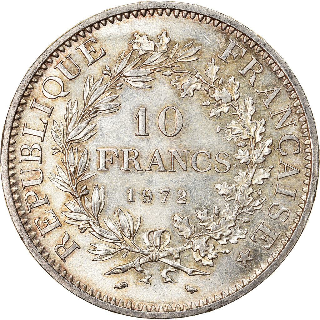 Coin, France, Hercule, 10 Francs, 1972, Paris, MS(63), Silver, KM:932