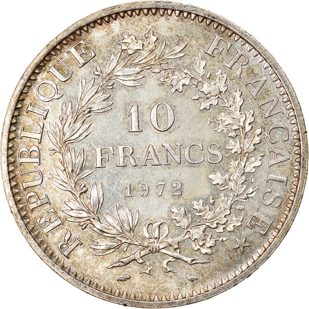 Coin, France, Hercule, 10 Francs, 1972, Paris, MS(63), Silver, KM:932