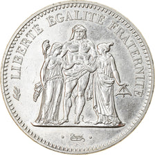 Moneta, Francja, Hercule, 50 Francs, 1974, Avers 20 francs, AU(55-58), Srebro