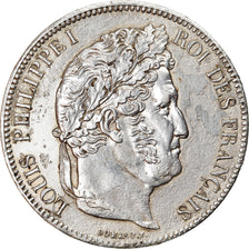 Coin, France, Louis-Philippe, 5 Francs, 1833, La Rochelle, EF(40-45), Silver