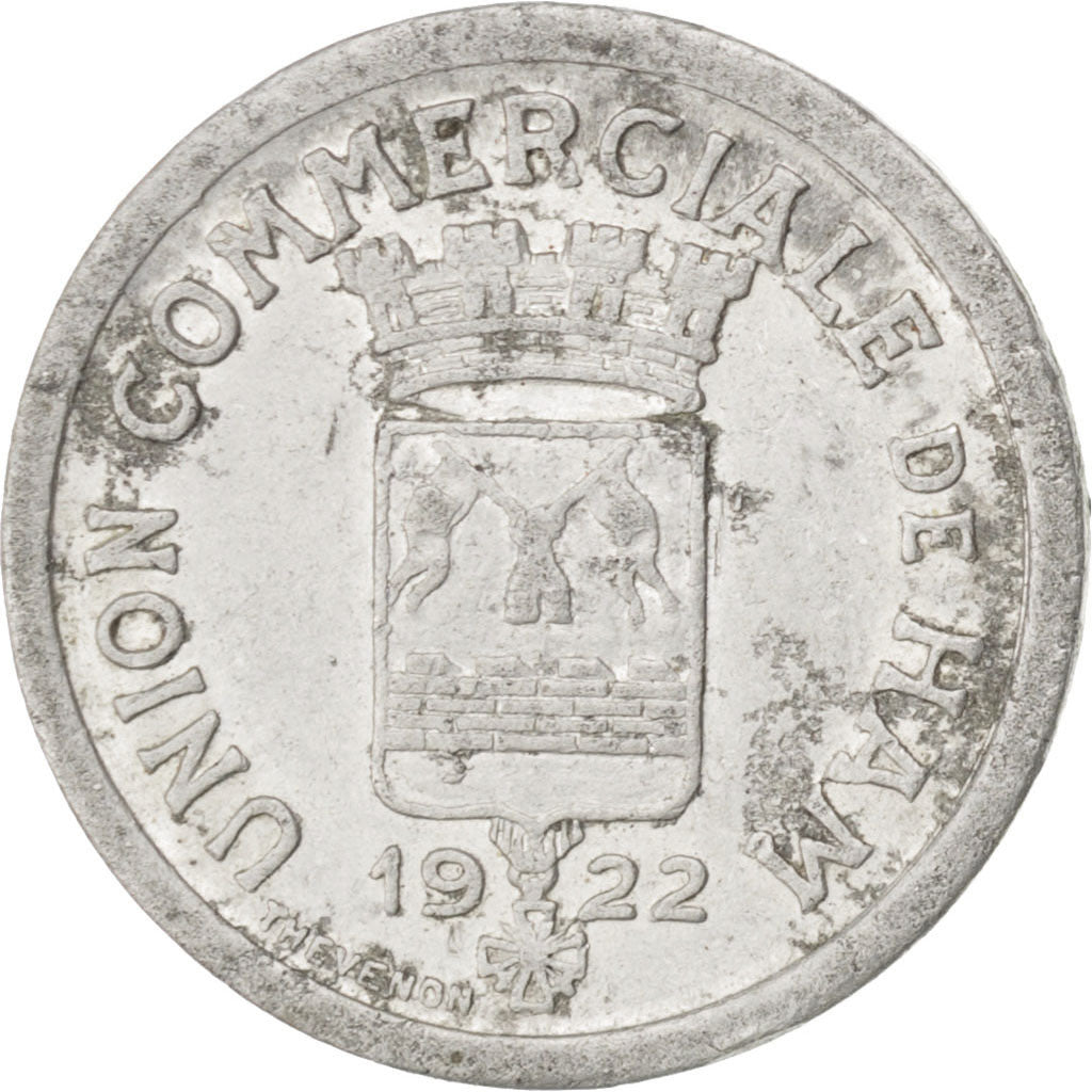 France, 5 Centimes, 1922, VF(30-35), Aluminium, Elie #10.1, 0.98
