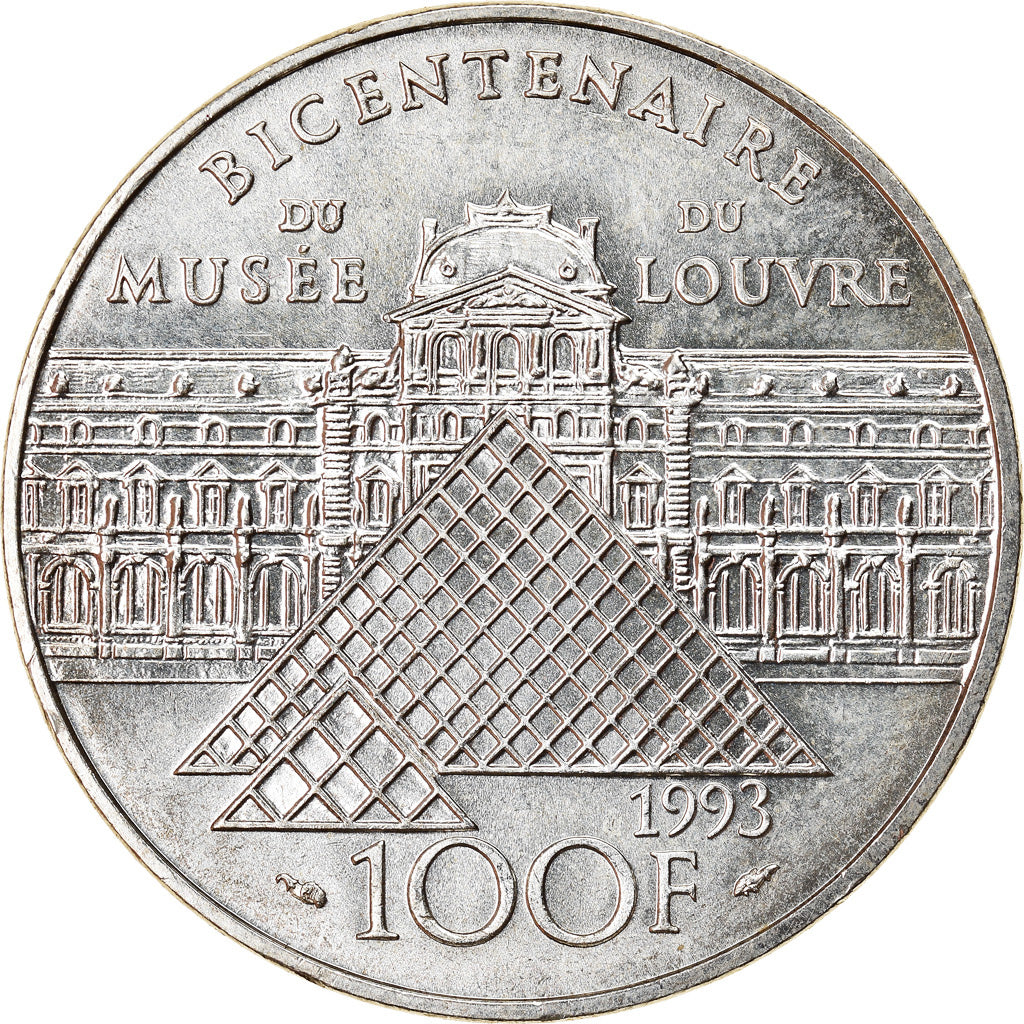Coin, France, Liberté guidant le peuple, 100 Francs, 1993, MS(63), Silver