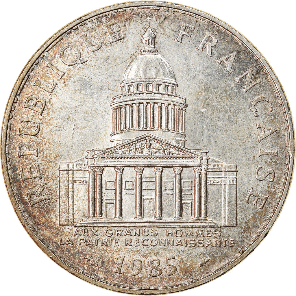 Coin, France, Panthéon, 100 Francs, 1985, Paris, AU(55-58), Silver, KM:951.1