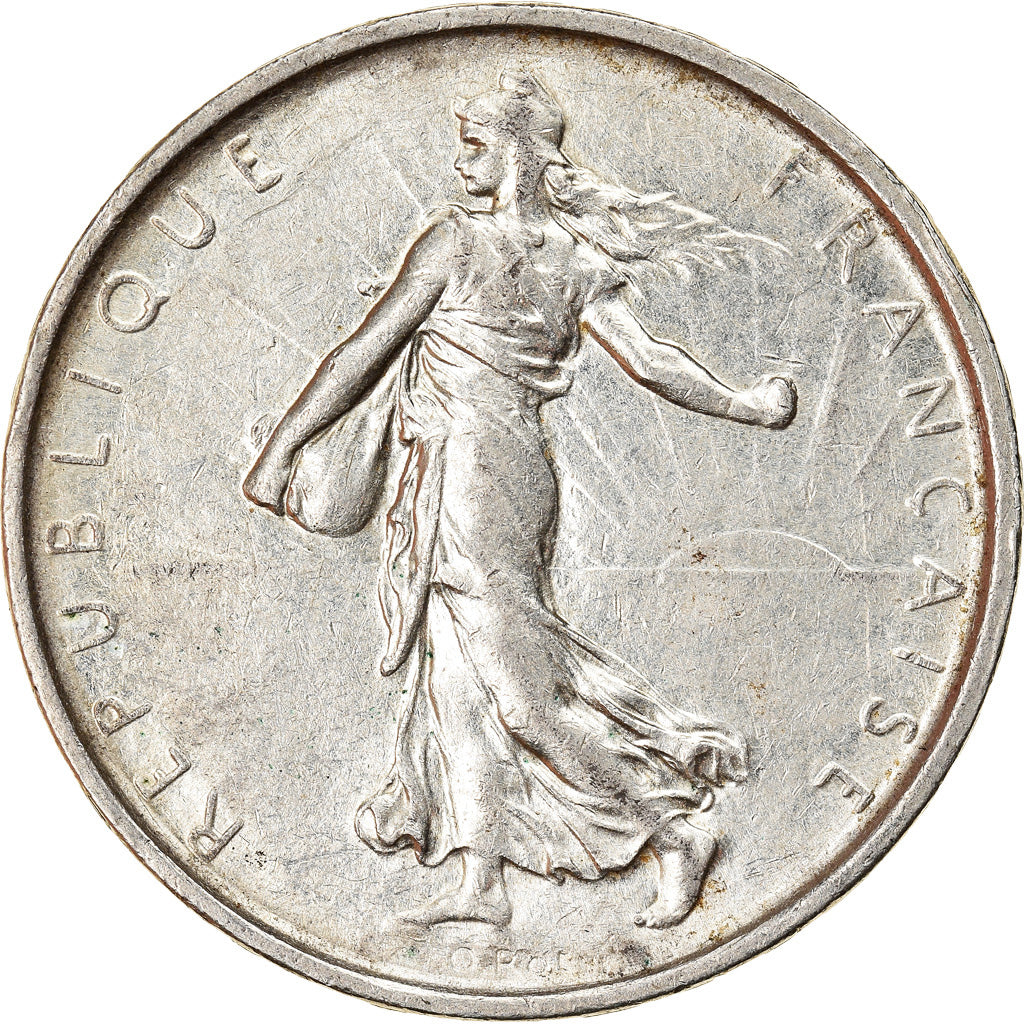 Moneta, Francia, Semeuse, 5 Francs, 1967, Paris, BB+, Argento, KM:926