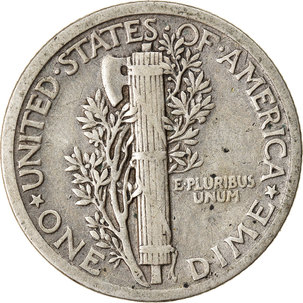 Coin, United States, Mercury Dime, Dime, 1923, U.S. Mint, Philadelphia