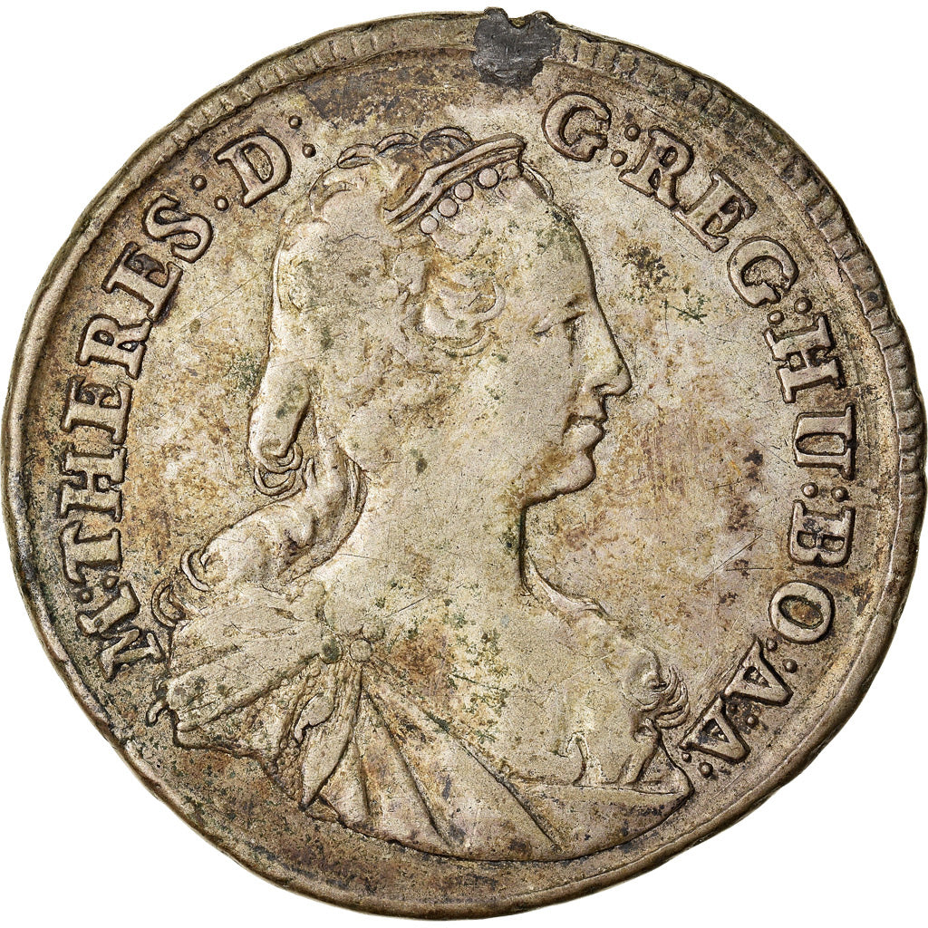 Münze, Ungarn, Maria Theresia, 15 Krajczar, 1745, Kremnitz, S+, Silber, KM:335
