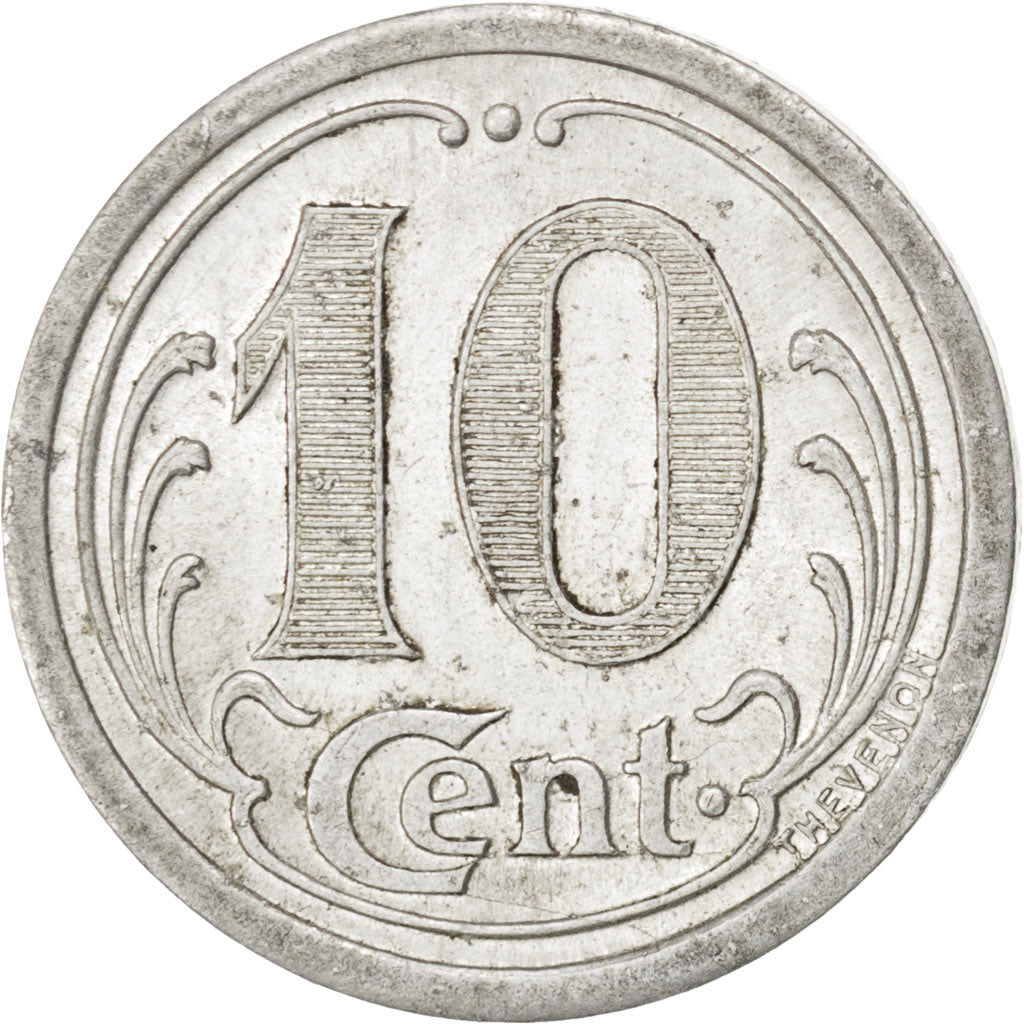 France, 10 Centimes, 1922, AU(50-53), Aluminium, Elie #10.2, 1.39