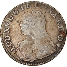 Coin, France, Louis XV, Écu de Béarn aux branches d'olivier, Ecu, 1736, Pau