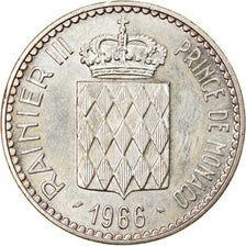 Coin, Monaco, Rainier III, 10 Francs, 1966, Paris, MS(60-62), Silver, KM:146