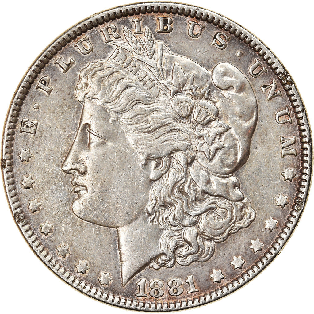 Coin, United States, Morgan Dollar, Dollar, 1881, U.S. Mint, EF(40-45), Silver