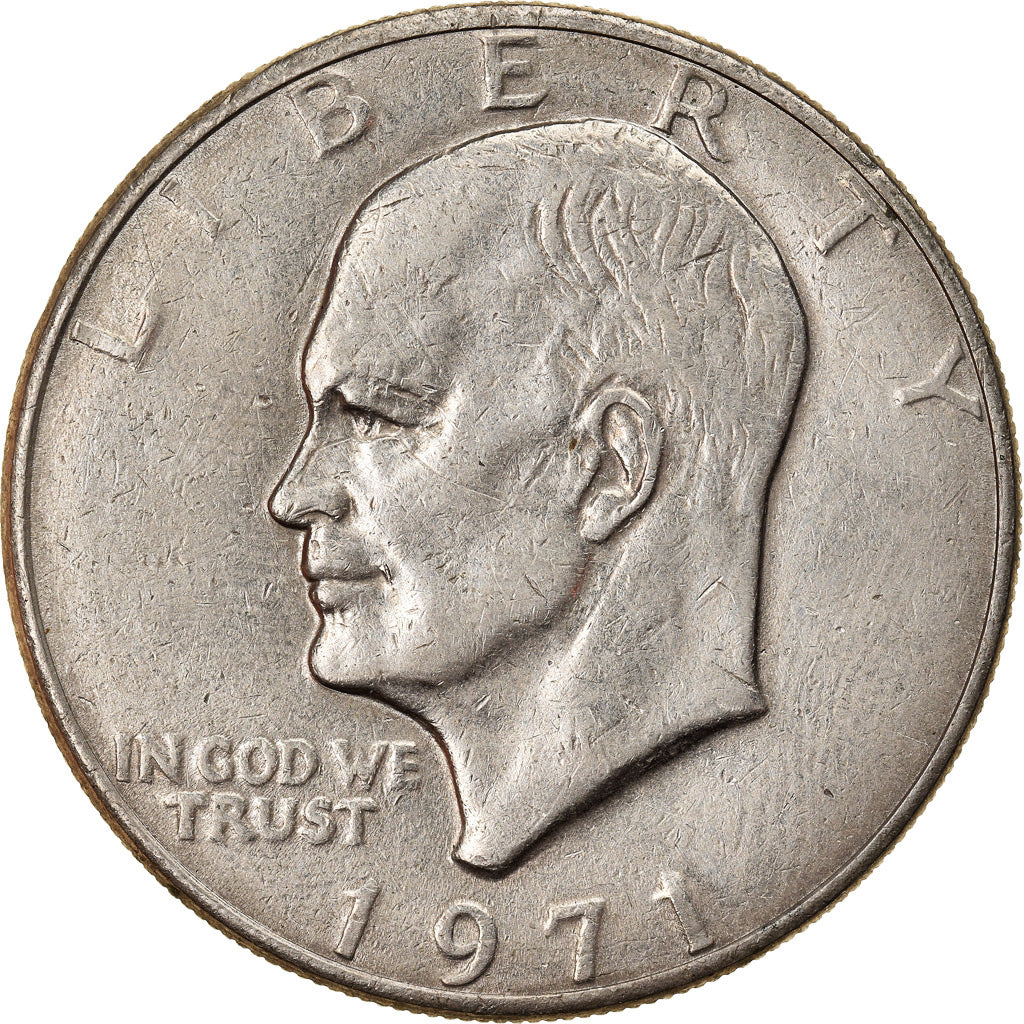 Coin, United States, Eisenhower Dollar, Dollar, 1971, U.S. Mint, Philadelphia