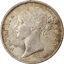 Coin, INDIA-BRITISH, Victoria, Rupee, 1840, Calcutta, EF(40-45), Silver