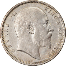 Coin, INDIA-BRITISH, Edward VII, Rupee, 1909, Calcutta, AU(55-58), Silver