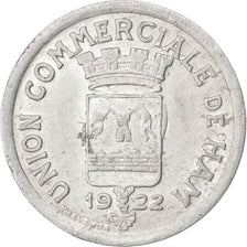 France, 25 Centimes, 1922, EF(40-45), Aluminium, Elie #10.3, 2.00