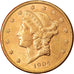 Monnaie, États-Unis, Liberty Head, $20, Double Eagle, 1904, San Francisco, SUP
