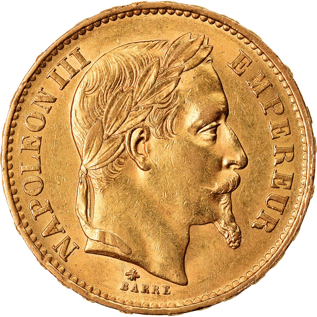 Monnaie, France, Napoleon III, Napoléon III, 20 Francs, 1869, Paris, SUP, Or