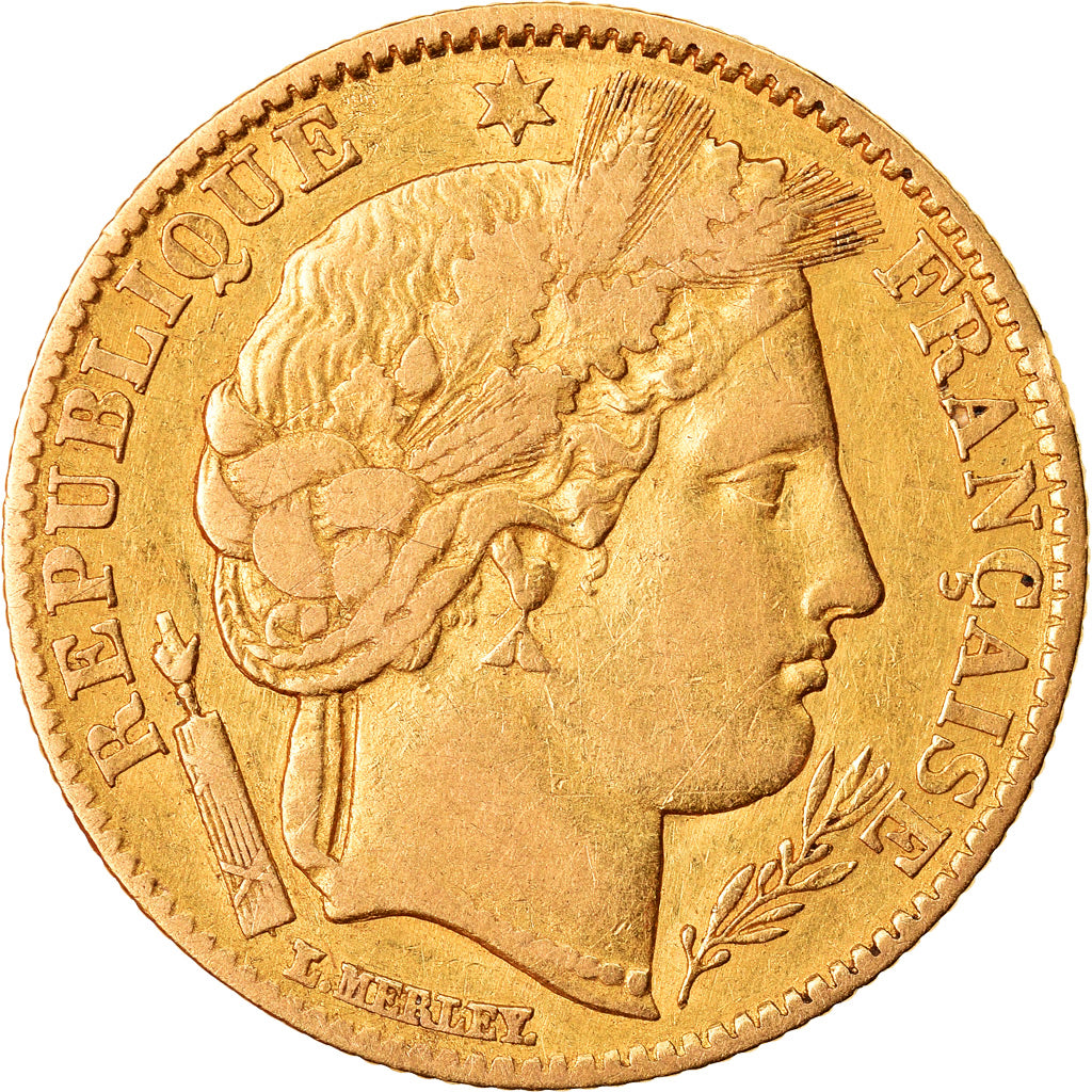 Coin, France, Cérès, 10 Francs, 1850, Paris, EF(40-45), Gold, KM:770
