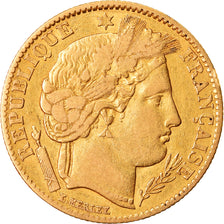 Coin, France, Cérès, 10 Francs, 1850, Paris, EF(40-45), Gold, KM:770