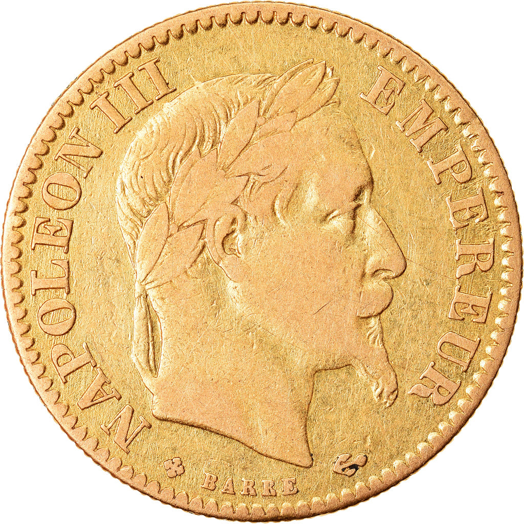Coin, France, Napoleon III, Napoléon III, 10 Francs, 1864, Strasbourg