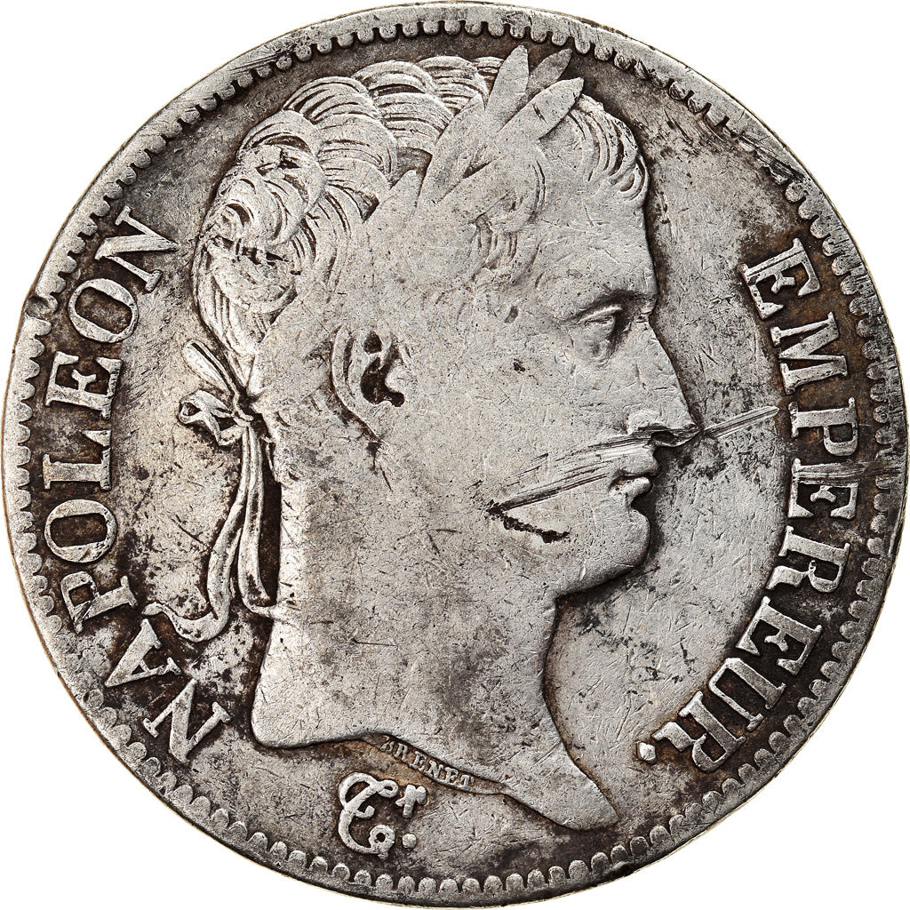 Coin, France, Napoléon I, 5 Francs, 1811, Paris, VF(20-25), Silver, KM:694.1