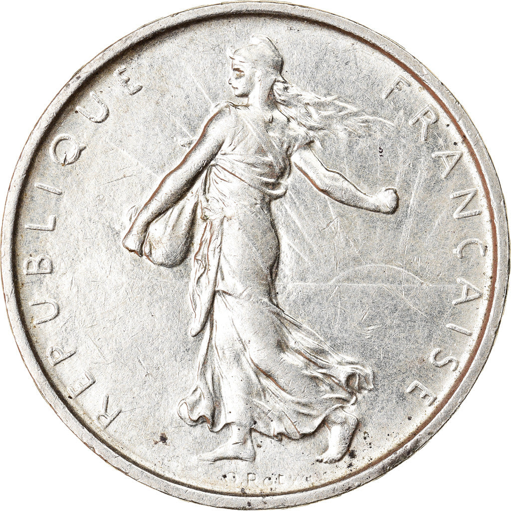 Moneda, Francia, Semeuse, 5 Francs, 1969, MBC+, Plata, KM:926, Gadoury:770
