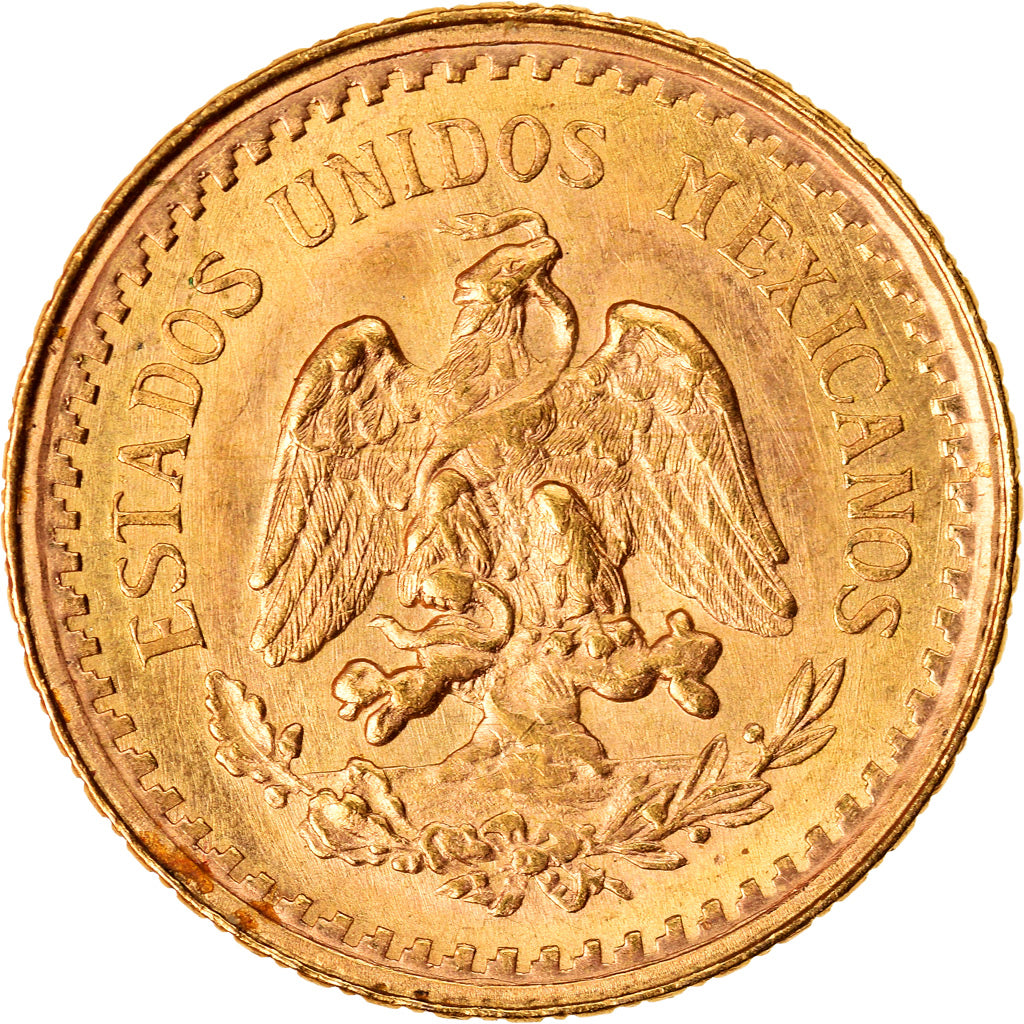 Coin, Mexico, 2 1/2 Pesos, 1945, Mexico, MS(63), Gold, KM:20