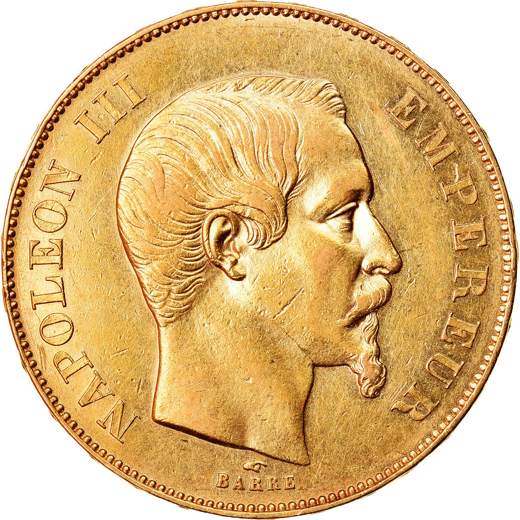 Coin, France, Napoleon III, Napoléon III, 50 Francs, 1855, Paris, AU(55-58)
