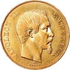 Coin, France, Napoleon III, Napoléon III, 50 Francs, 1855, Paris, AU(55-58)