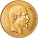 Moeda, França, Napoleon III, 50 Francs, 1856, Paris, AU(55-58), Dourado