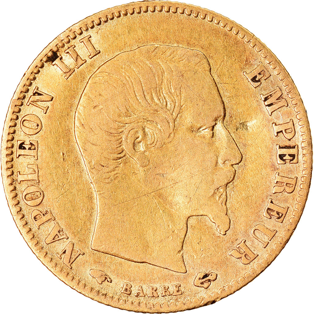 Coin, France, Napoleon III, Napoléon III, 5 Francs, 1860, Paris, VF(30-35)