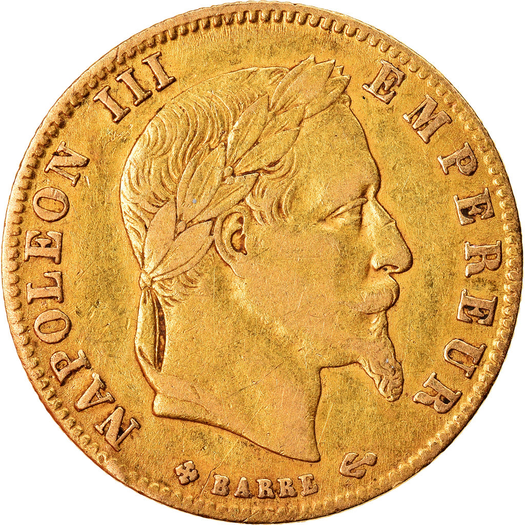 Monnaie, France, Napoleon III, Napoléon III, 5 Francs, 1867, Strasbourg, TTB