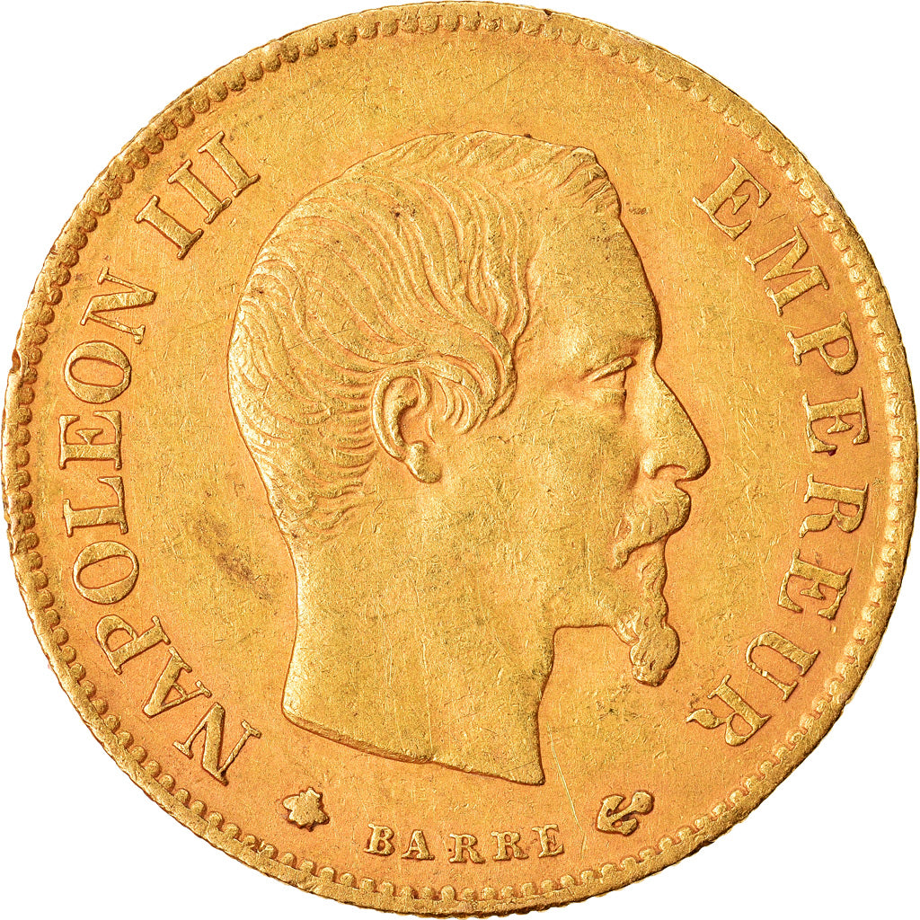 Coin, France, Napoleon III, Napoléon III, 10 Francs, 1859, Strasbourg