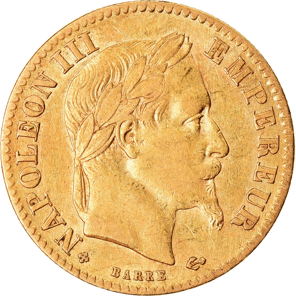Coin, France, Napoleon III, Napoléon III, 10 Francs, 1867, Strasbourg