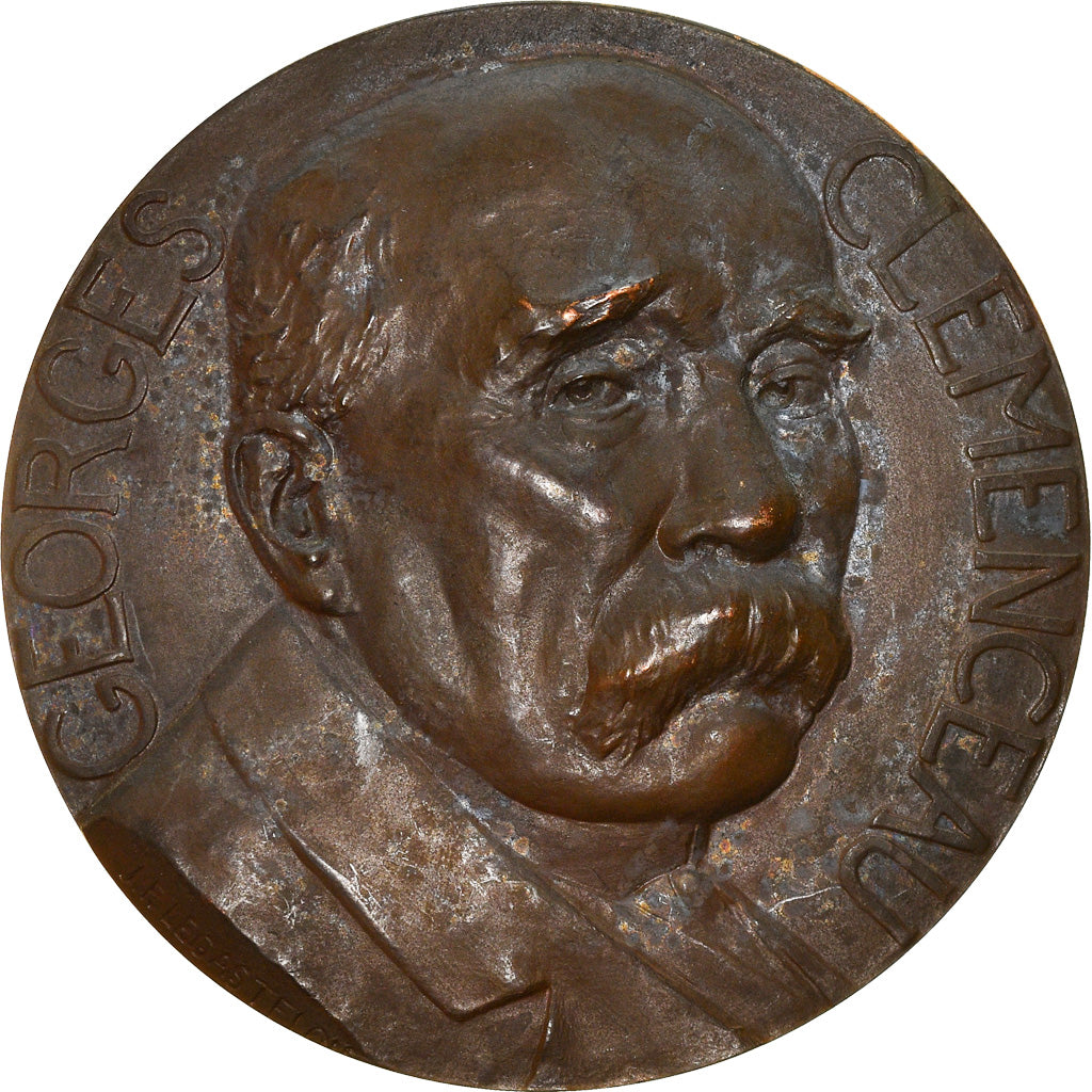 Frankrijk, Medaille, Georges Clemenceau, WAR, Legastelois, ZF+, Bronze