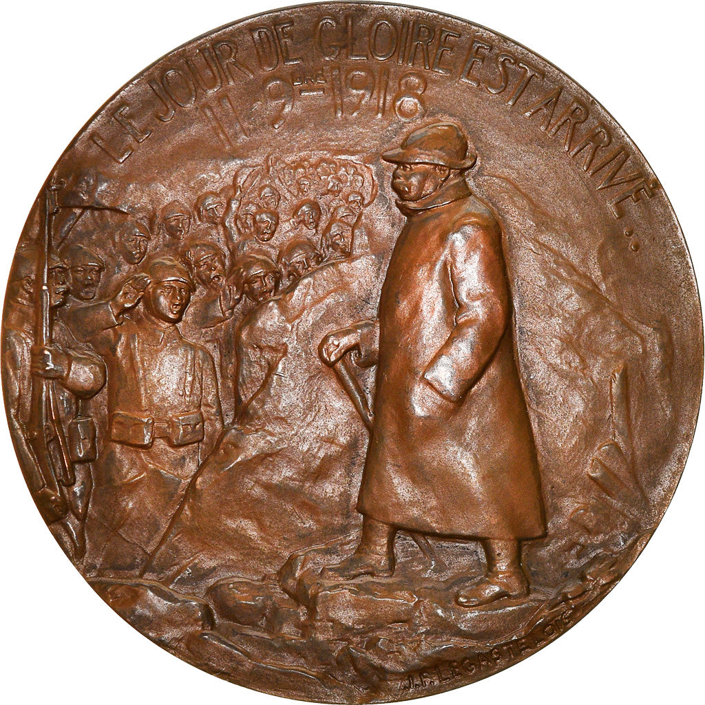 Frankrijk, Medaille, Georges Clemenceau, WAR, Legastelois, ZF+, Bronze